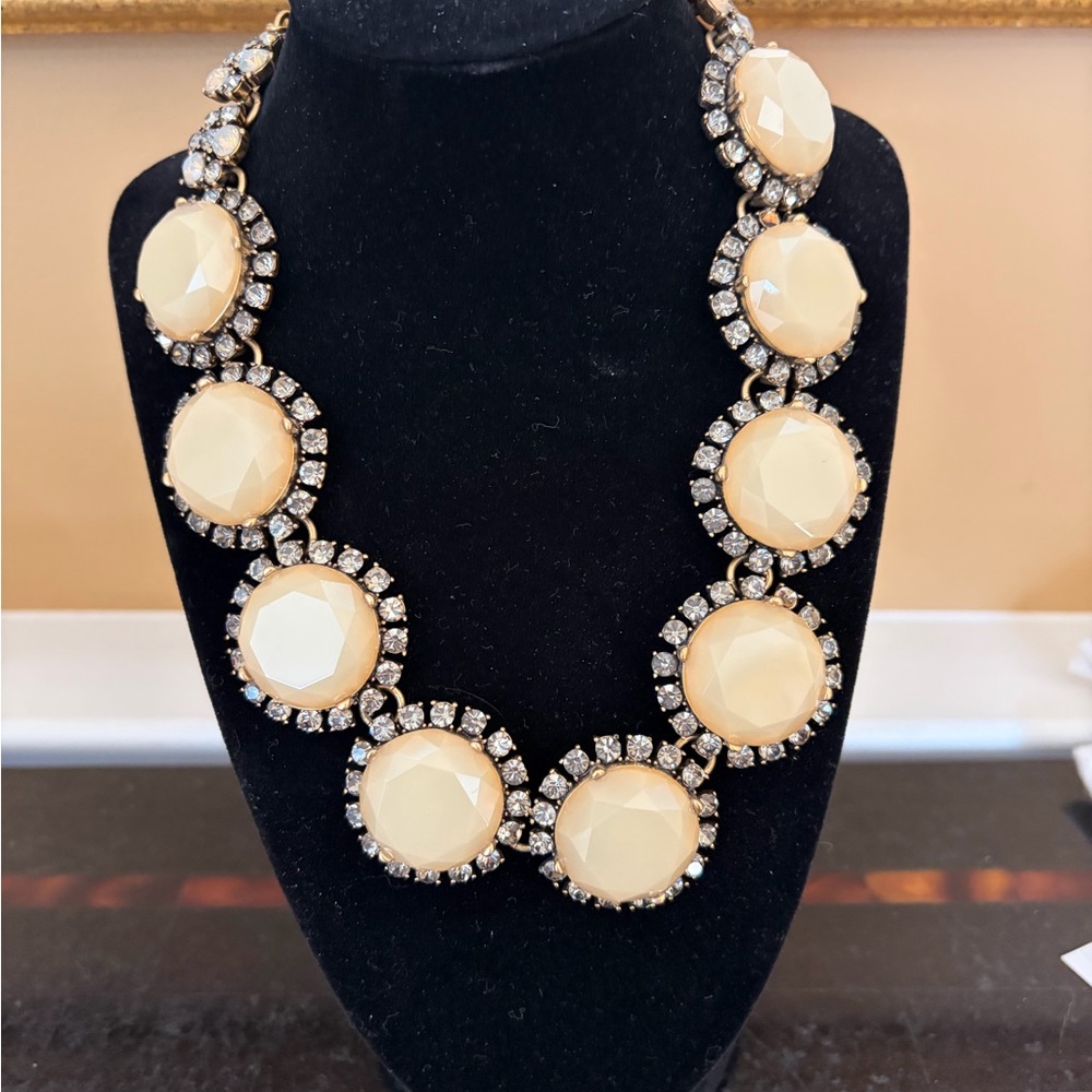 J. Crew Cream and Silver Necklace